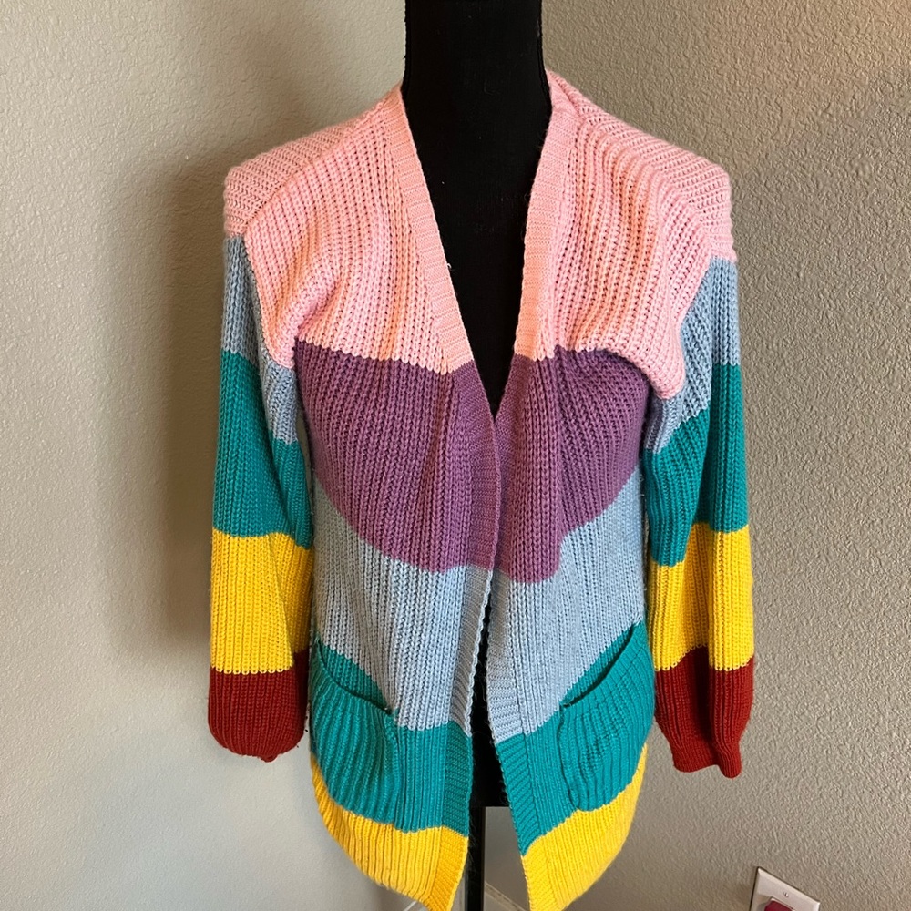 Rainbow cardigan